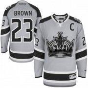 Reebok Los Angeles Kings NO.23 Dustin Brown Men's Jersey (Grey Premier 2014 Stadium Series)