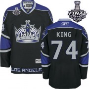Reebok Los Angeles Kings NO.74 Dwight King Men's Jersey (Black Authentic Third 2014 Stanley Cup)