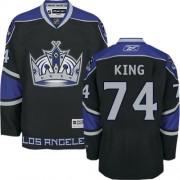 Reebok Los Angeles Kings NO.74 Dwight King Men's Jersey (Black Premier Third)