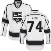 Reebok Los Angeles Kings NO.74 Dwight King Men's Jersey (White Premier Away)