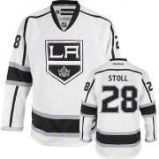 Reebok Los Angeles Kings NO.28 Jarret Stoll Men's Jersey (White Premier Away)