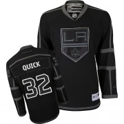 Reebok Los Angeles Kings NO.32 Jonathan Quick Men's Jersey (Black Ice Premier)