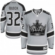 Reebok Los Angeles Kings NO.32 Jonathan Quick Men's Jersey (Grey Premier 2014 Stadium Series)