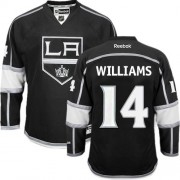 Reebok Los Angeles Kings NO.14 Justin Williams Men's Jersey (Black Authentic Home)