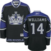 Reebok Los Angeles Kings NO.14 Justin Williams Men's Jersey (Black Premier Third)
