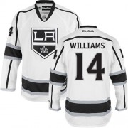 Reebok Los Angeles Kings NO.14 Justin Williams Men's Jersey (White Authentic Away)