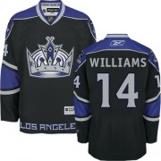 Reebok Los Angeles Kings NO.14 Justin Williams Youth Jersey (Black Authentic Third)