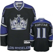 Reebok Los Angeles Kings NO.11 Anze Kopitar Men's Jersey (Black Authentic Third)