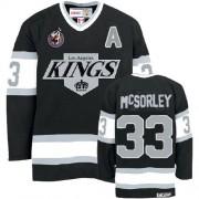 CCM Los Angeles Kings NO.33 Marty Mcsorley Men's Jersey (Black Authentic Throwback)