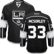Reebok Los Angeles Kings NO.33 Marty Mcsorley Men's Jersey (Black Authentic Home)