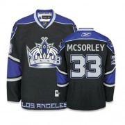 Reebok Los Angeles Kings NO.33 Marty Mcsorley Men's Jersey (Black Authentic Third)