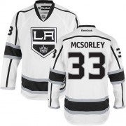 Reebok Los Angeles Kings NO.33 Marty Mcsorley Men's Jersey (White Authentic Away)