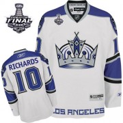 Reebok Los Angeles Kings NO.10 Mike Richards Men's Jersey (White Authentic 2014 Stanley Cup)