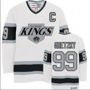 CCM Los Angeles Kings NO.99 Wayne Gretzky Men's Jersey (White Premier Throwback)