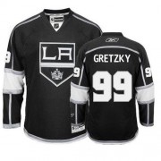 Reebok Los Angeles Kings NO.99 Wayne Gretzky Men's Jersey (Black Authentic Home)