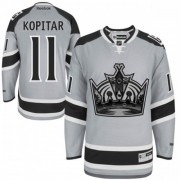 Reebok Los Angeles Kings NO.11 Anze Kopitar Men's Jersey (Grey Premier 2014 Stadium Series)