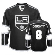 Reebok Los Angeles Kings NO.8 Drew Doughty Men's Jersey (Black Authentic Home)
