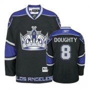 Reebok Los Angeles Kings NO.8 Drew Doughty Youth Jersey (Black Authentic Third)