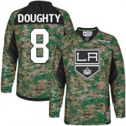 Reebok Los Angeles Kings NO.8 Drew Doughty Youth Jersey (Camo Authentic Veterans Day Practice)